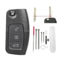 Miniatyrbilde 4 av 7: 3 Button Flip Key Fob Case For Ford Focus Fiesta Mondeo Kuga Pin Removal Tools