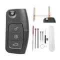 Miniatyrbilde 1 av 7: 3 Button Flip Key Fob Case For Ford Focus Fiesta Mondeo Kuga Pin Removal Tools