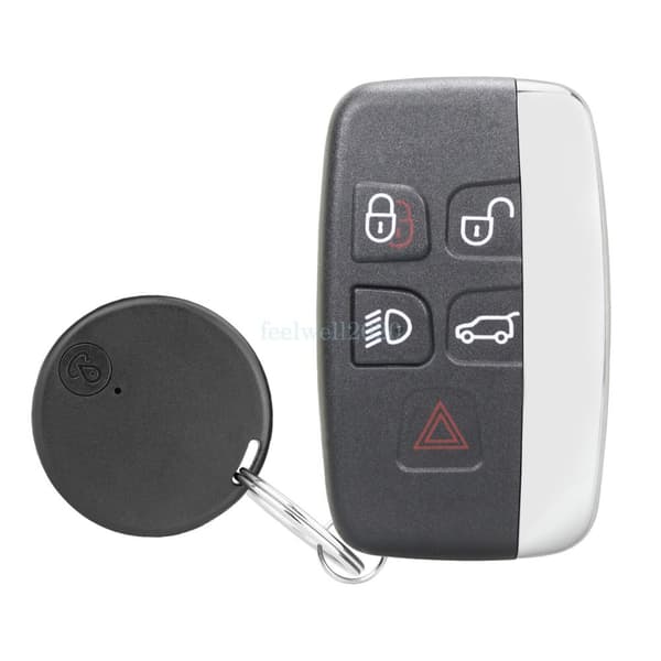 Car Key Case For Jaguar XF XJ XK XE 5Button Remote Fob Shell Cover + GPS Tracker
