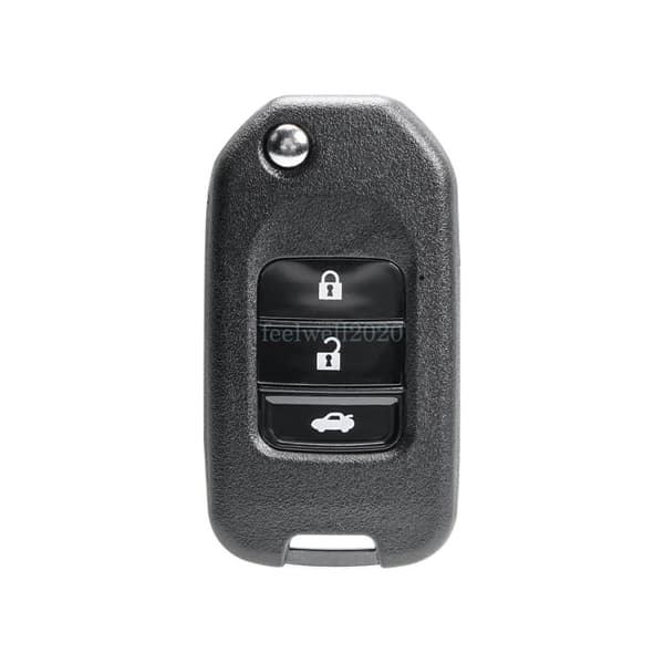 For Honda Civic City Accord Jazz HRV CRV 3 Button Flip Key Fob Case Replacement