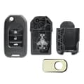 Pikkukuva 2 / 7: For Honda Civic City Accord Jazz HRV CRV 3 Button Flip Key Fob Case Replacement
