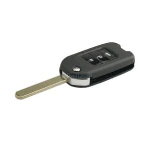For Honda Civic City Accord Jazz HRV CRV 3 Button Flip Key Fob Case Replacement