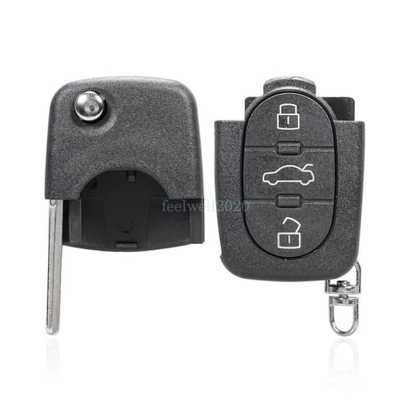 For Audi A6 TT 2003 - 2006 433MHz 4D0837231K 3 Buttons Flip Remote Key Fob Blade