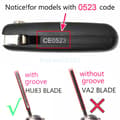 Pikkukuva 3 / 7: 3 Button Upgrade Flip Key Fob Case Shell CE0523 For Citroen C2 C3 C4 C8 Dispatch