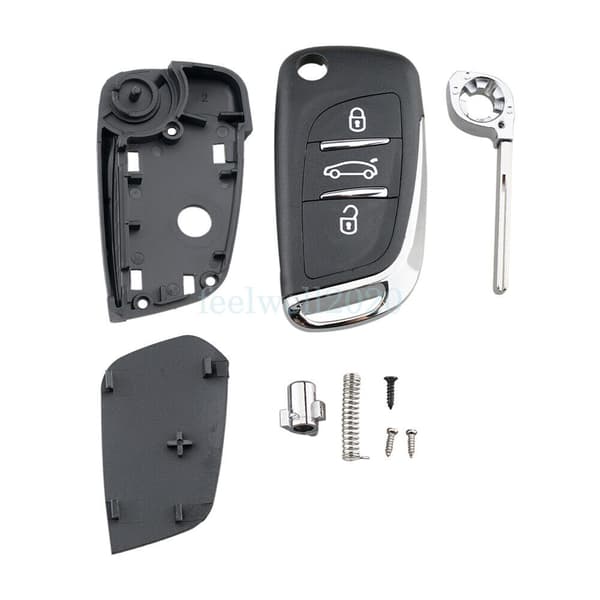 3 Button Upgrade Flip Key Fob Case Shell CE0523 For Citroen C2 C3 C4 C8 Dispatch