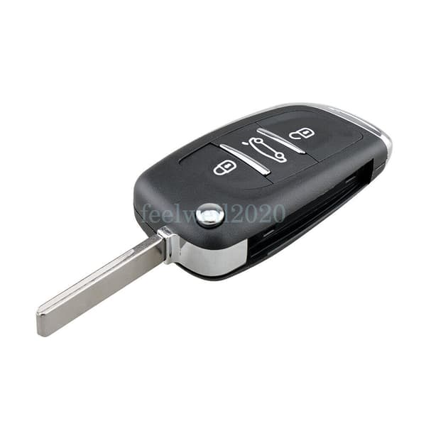 3 Button Upgrade Flip Key Fob Case Shell CE0523 For Citroen C2 C3 C4 C8 Dispatch