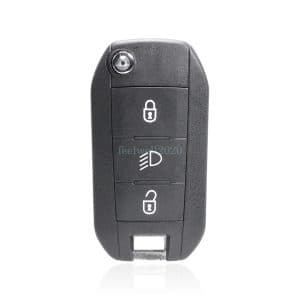 3 Button Flip Key Fob Case Fob HU83 BladeFor Peugeot 208 2008 308 3008 508 5008