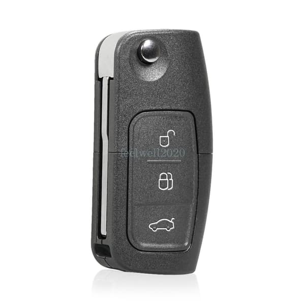 Flip Remote Car Key Fob Case 3 Button for Ford Focus Fiesta Kuga C-Max B-Max