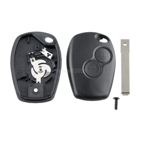 2 Button Remote Key Fob Case Battery Repair Kit For Dacia Duster Logan Sandero
