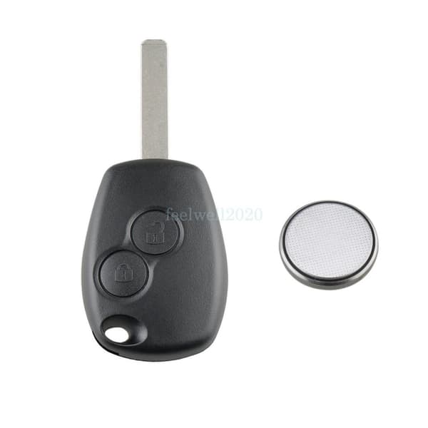 2 Button Remote Key Fob Case Battery Repair Kit For Dacia Duster Logan Sandero