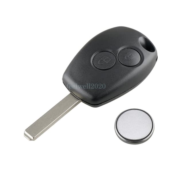 2 Button Remote Key Fob Case Battery Repair Kit For Dacia Duster Logan Sandero