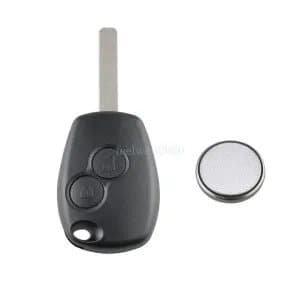 2 Button Remote Key Fob Case Battery Repair Kit For Dacia Duster Logan Sandero