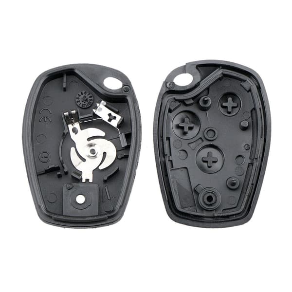 Key Fob Case 3 Button For For Renault Clio Modus Twingo Vivaro Movano + Battery