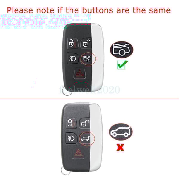 Replacement 5 Button Smart Remote Key Shell Case Fob for Jaguar XJ XE XF F-Type