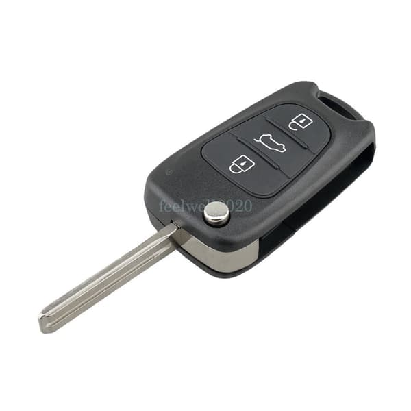 Replacement Car Remote Flip Key Fob 3 Buttons For Hyundai I20 I30 IX35 Veloster