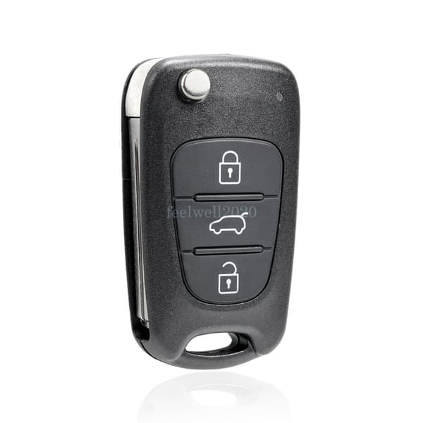 Replacement Car Remote Flip Key Fob 3 Buttons For Hyundai I20 I30 IX35 Veloster