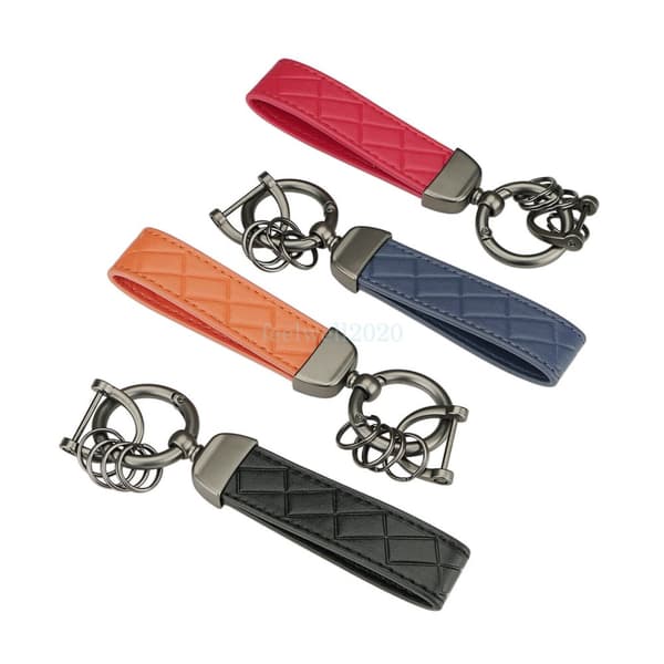 Fashion Wrist Strap Belt Keyring Leather Car Key Fob Keys Chain Hook Loop Craft