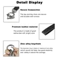 Miniatyrbillede 6 af 7: Fashion Wrist Strap Belt Keyring Leather Car Key Fob Keys Chain Hook Loop Craft