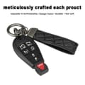 Miniatyrbillede 7 af 7: Fashion Wrist Strap Belt Keyring Leather Car Key Fob Keys Chain Hook Loop Craft