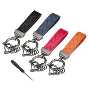 Fashion Wrist Strap Belt Keyring Leather Car Key Fob Keys Chain Hook Loop Craft