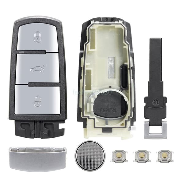 3Button Remote Key Fob Case for VW Passat B6 B7 CC 2009 2011 2012 2013 2014 2015