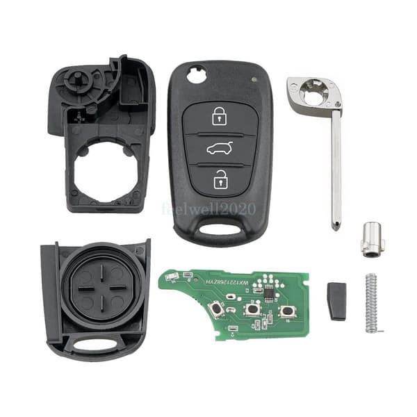 433Mhz Car Flip Remote Key Fob For Hyundai i20 i30 ix35 2008 2009 2010 2011 2012