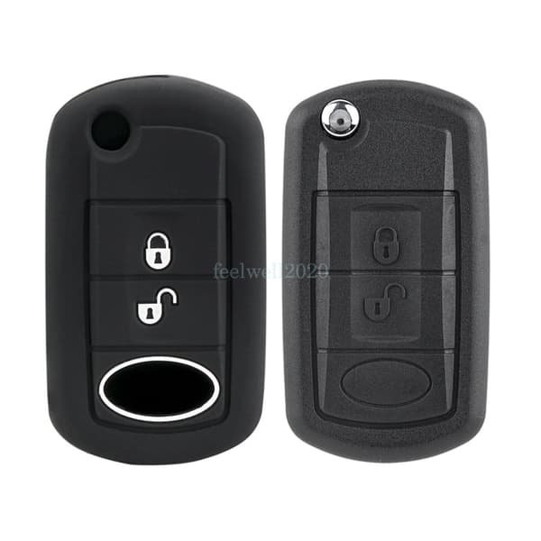 For Land Rover Range Rover Sport 2006 2007 2008 Key Fob Shell + Silicone Cover