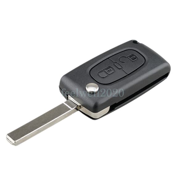 2 Button Flip Key Fob Case For Peugeot 207 307 308 3008 5008 Expert - CE0523 VA2
