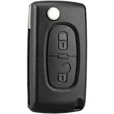 2 Button Flip Key Fob Case For Peugeot 207 307 308 3008 5008 Expert - CE0523 VA2