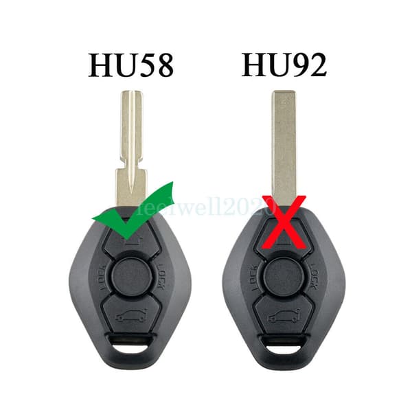 For BMW E46 E39 E38 X3 X5 Z3 M3 M5 3 Button Remote Key Fob PCF7935 Chip 433MHz