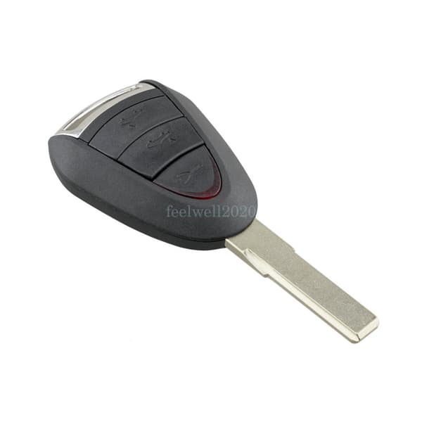 3 Button Key Case For Porsche 911 997 Boxster 987 996 Cayman Cayenne Remote Fob