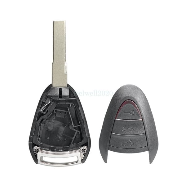 3 Button Key Case For Porsche 911 997 Boxster 987 996 Cayman Cayenne Remote Fob