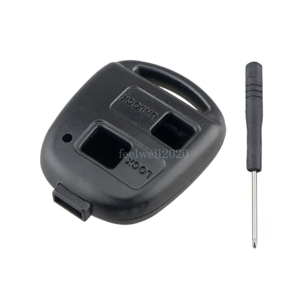 For Lexus IS200 GS300 LS400 RX300 450 2 Button Remote Key Fob Case + Screwdriver