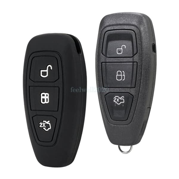Remote Fob Key Case For Ford Kuga 2011 2012 2013 2014 2015 2016 + Silicone Cover