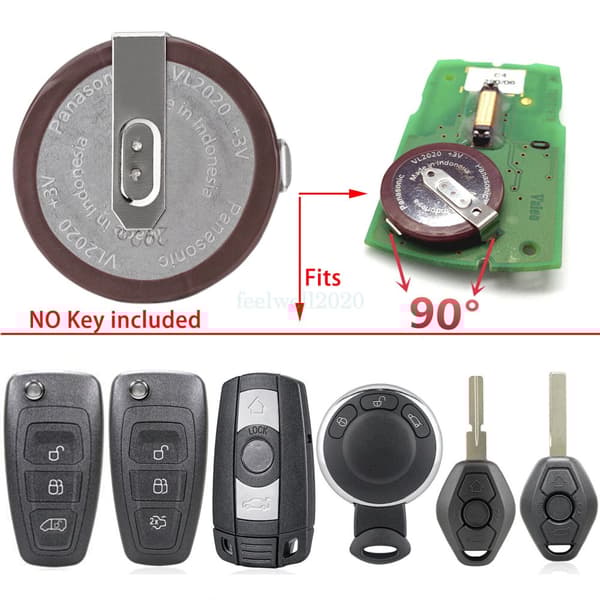 2X Panasonic VL2020 Battery Replacement ForBMW 3 5 7 Series E46 E60 E39 Key Fob