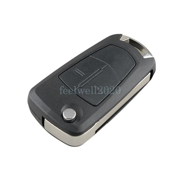 2 Button Remote Flip Key Fob Case + Blade For Vauxhall Opel Corsa Astra Zafira