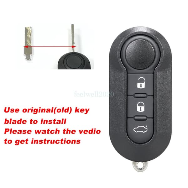 For Fiat Ducato Doblo 500 Punto Bravo Panda Flip Key Fob Case Pin Removal Tools