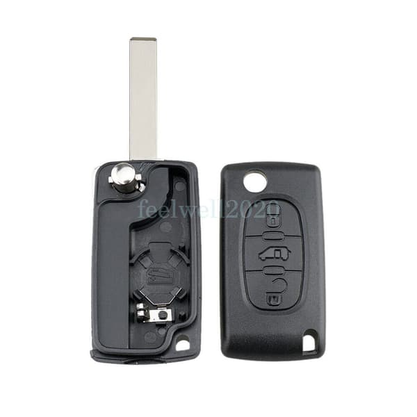 For Citroen Berlingo Dispatch Peugeot Expert Partner 3 Button Car Key Fob Case