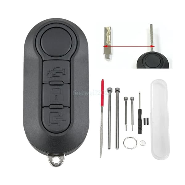 3B Flip Key Fob Case Repair Set Tool for Fiat Ducato Citroen Relay Peugeot Boxer