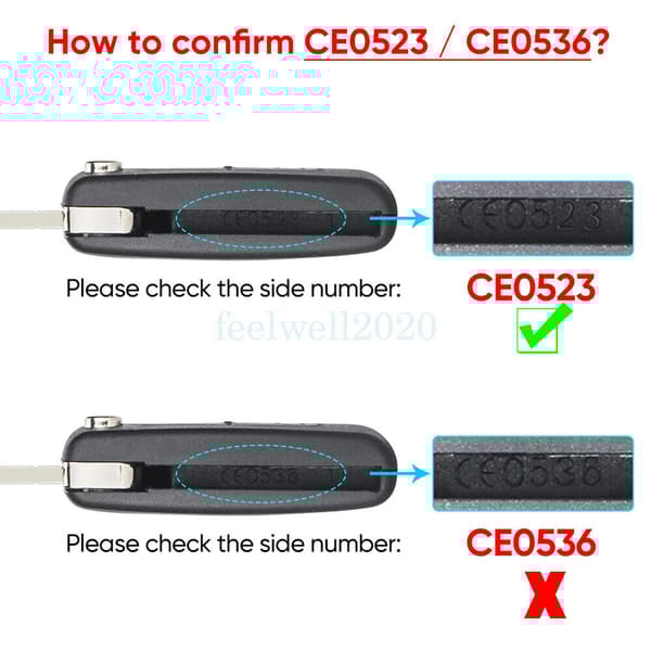 3 Button Remote Flip Key Fob Case for Citroen C2 C3 C4 C5 C6 Berlingo CE0523 VA2