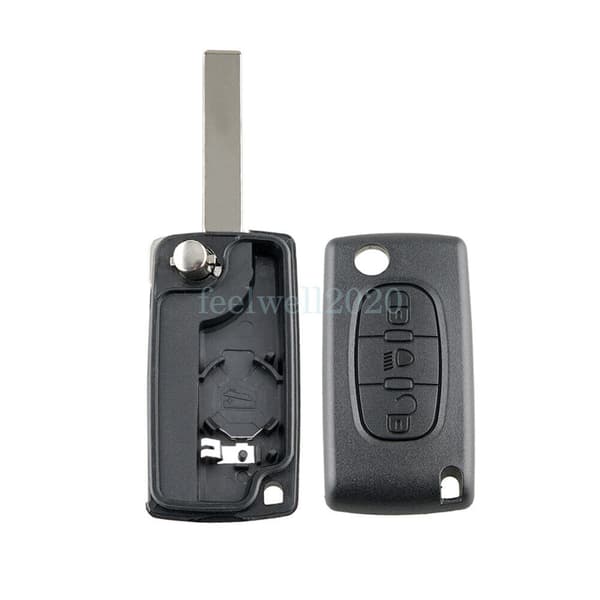3 Button Flip Key Fob Case HU83 For Citroen C4 Grand Picasso 2010 2011 2012 2013