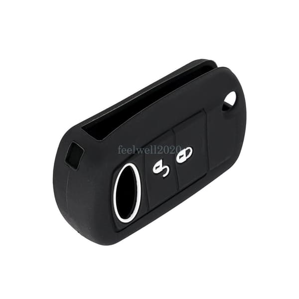 Flip Key Fob Shell + Silicone Cover For Land Rover LR3 2005 2006 2007 2008 2009