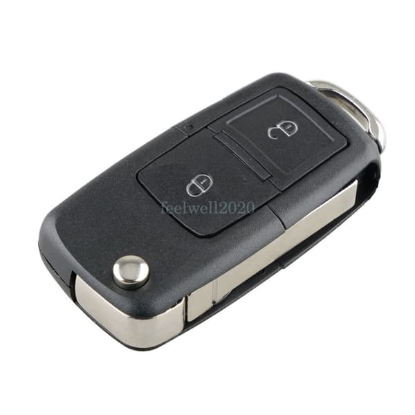 2 Button Flip Key Fob Case For VW Golf Mk4 Bora T5 Lupo Seat Leon Skoda Tool Set