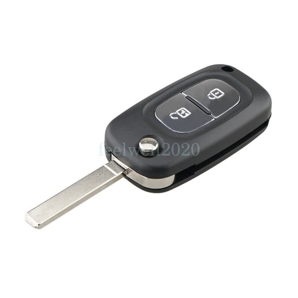 2 Button Key Fob Case For Renault Clio Kangoo Megane Mercedes Citan 2012 - 2020