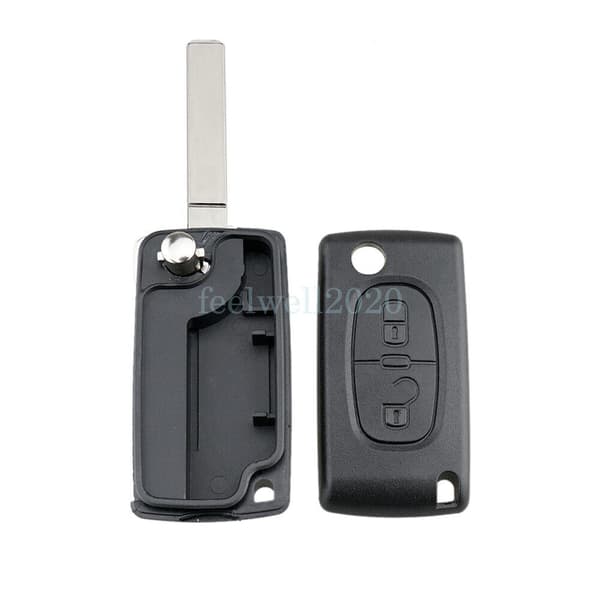 2 Button Key Fob Case CE0523 For Citroen C2 C3 Picasso C4 Dispatch Peugeot 308