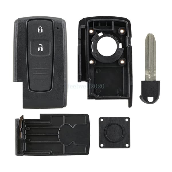 Replacement 2 Button Key Case For Toyota Corolla Verso Prius Remote Fob Shell UK