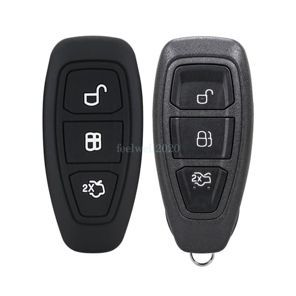 For Ford Fiesta 2016 2015 2014 2013 2012 Remote Fob Case + Silicone Key Cover