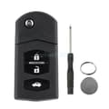 Pikkukuva 3 / 7: 3 Button Flip Key Case for Mazda 2 3 5 6 RX-8 MX-5 Remote Fob Shell Replacement
