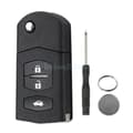 Pikkukuva 2 / 7: 3 Button Flip Key Case for Mazda 2 3 5 6 RX-8 MX-5 Remote Fob Shell Replacement