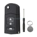 Pikkukuva 1 / 7: 3 Button Flip Key Case for Mazda 2 3 5 6 RX-8 MX-5 Remote Fob Shell Replacement